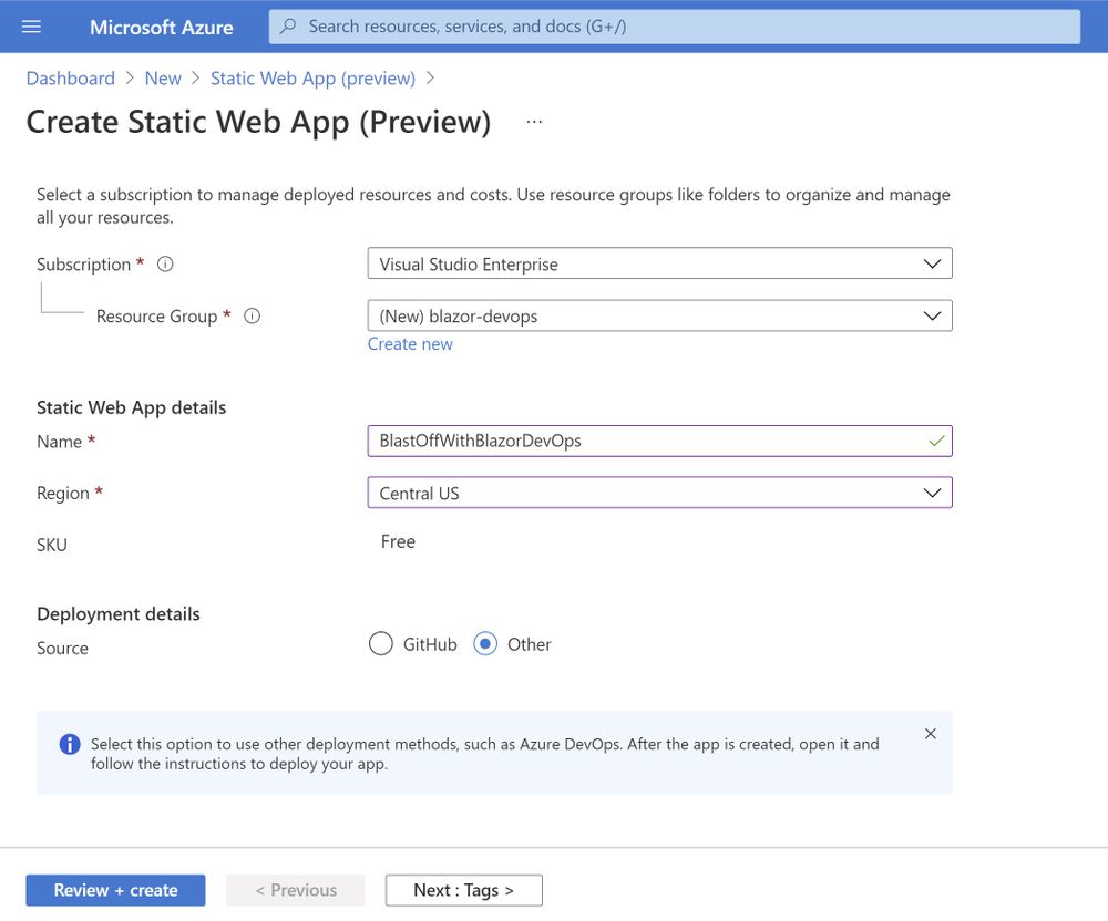 Use Azure Static Web Apps With Azure DevOps Pipelines